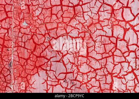 Red color textured on metal Stock Photo