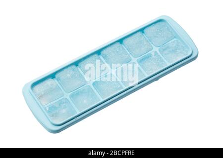 Form for making ice cubes. The concept of cold drinks. File contains clipping path. Stock Photo