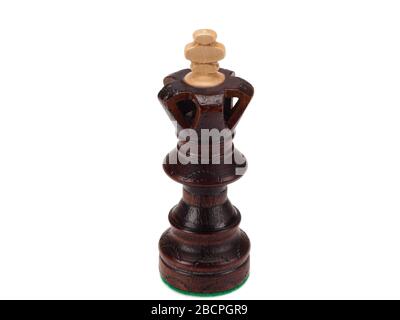 A chess king on a white background Stock Photo