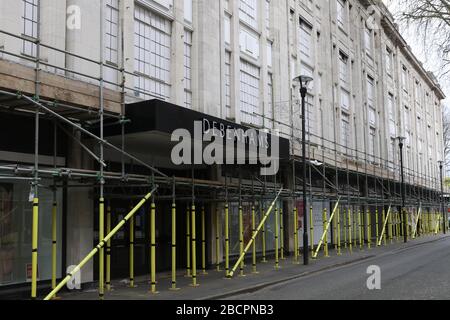 Debenhams on The Oxbode, Gloucester - The store chain has decided to close it's Gloucester shop - 4.4.2020  Picture by Antony Thompson - Thousand Word Stock Photo