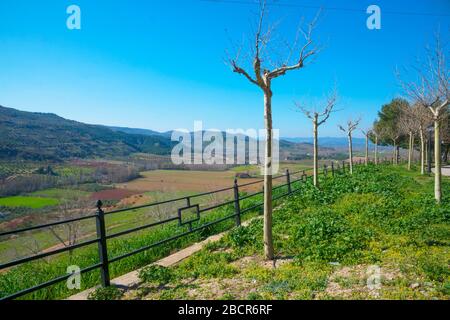 Viewpoint over Sierra de Alcaraz. Alcaraz, Albacete province, Castilla La Mancha, Spain. Stock Photo