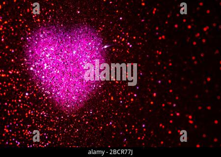 Valentines day background with pink heart shape, valentine pink heart, valentines day template with copy space Stock Photo