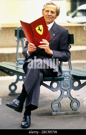 Belgian Racing driver and Journalist Paul Frere in Paris 1990 Stock ...