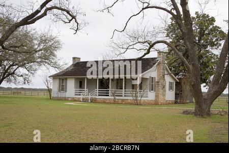 the birthplace of lyndon b johnson at the national historic park and ranch stonewall texas Stock Photo