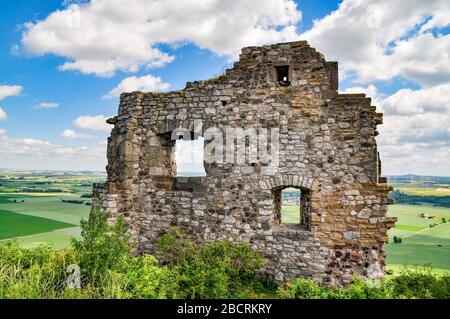 ruins of ancient robber knight castle desenberg at warburg, germany Stock Photo