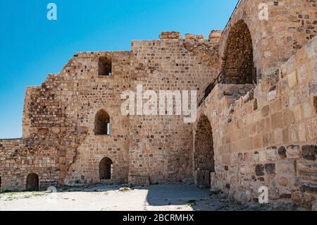 ruins of kerak castle, jordan Stock Photo