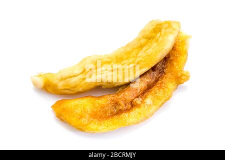 Dried honeydew melon isolated on white background Stock Photo