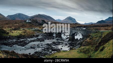 Sligachan Old Bridge, Isle of Skye, Scotland UK Stock Photo