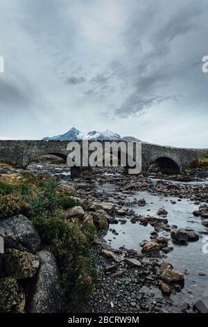 Sligachan Old Bridge, Isle of Skye, Scotland UK Stock Photo