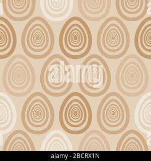 Easter golden painted eggs seamless art pattern Stock Vector