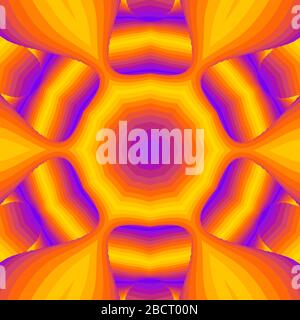 Optical illusion lines background. Abstract 3d purple and yellow illusions. EPS 10 Vector illustration Stock Vector