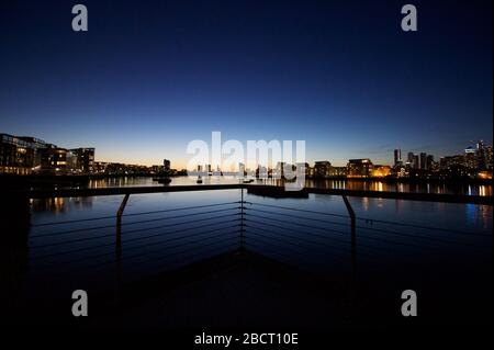 Thames Sunset, Greenwich, London Stock Photo