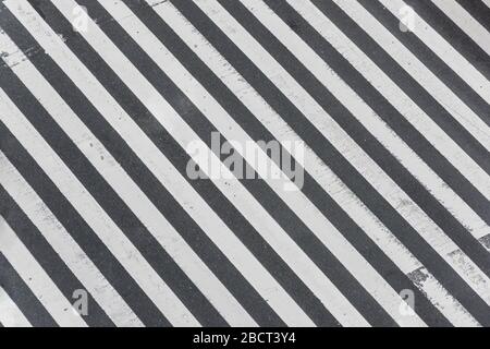 empty zebra crossing Stock Photo