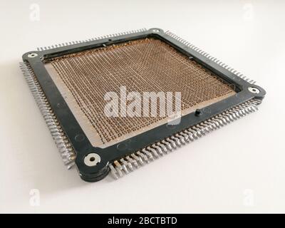 Many ferrites assembled in matrix configuration in magnetic core memory ...