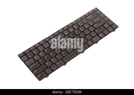 The replacement of laptop keyboard  isolated on the white background Stock Photo