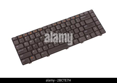 The replacement of laptop keyboard  isolated on the white background Stock Photo