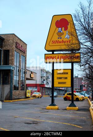 St Hubert BBQ restaurant open for pick up and delivery only during