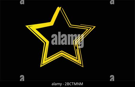 Star vector with colored design art abstract Stock Vector