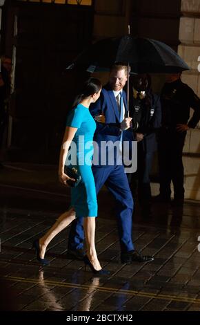 Harry And Meghan arrive for the  Endeavour Awards at Mansion House, London. 05.03.2020 Featuring: Duchess of Sussex, Duke of Sussex Where: Liverpool, United Kingdom When: 05 Mar 2020 Credit: WENN.com Stock Photo