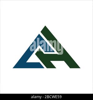 Initial letter ch logo or hc logo vector design template Stock Vector
