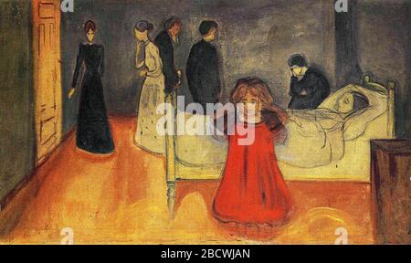 Death and Child by Edvard Munch, 1899. The Munch Museum (Munch-Museet) in Oslo, Norway Stock Photo