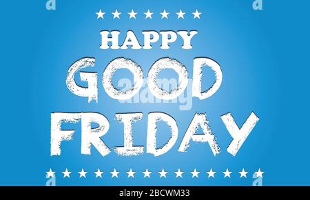 Good Friday Religious Holiday Sign Background Template. Good Friday Holy Life Vector Template. Stock Vector