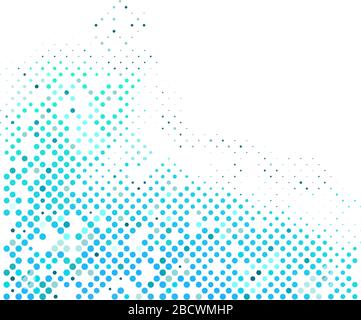 Business blue halt tone on white background. Pattern for business template. Stock Vector