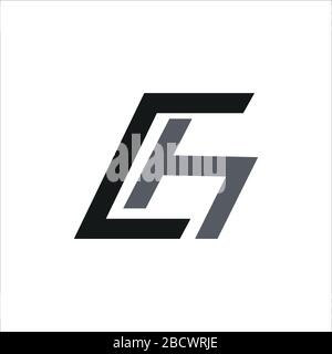 Initial letter ch logo or hc logo vector design template Stock Vector