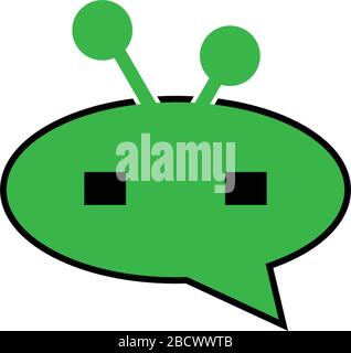 Robot logo icon vector template Stock Vector