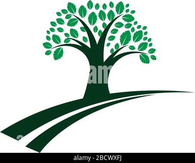 Tree icon  logo template vector illustration Stock Vector