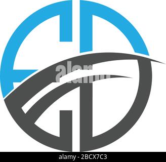 Letter ed logo images design vector Stock Vector