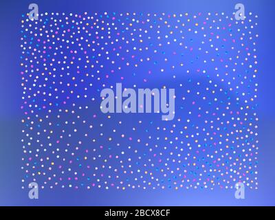 Confetti new background soft. Colored mesh balls lines. A good selection of confetti. Stock Vector