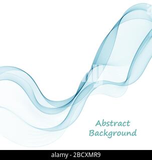 Sea blue wave. Abstract vector wave Stock Vector