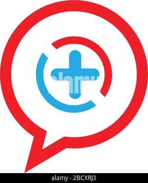 cross Bubble chat icon message, Chat fast speech talk chatting communication. Stock Vector