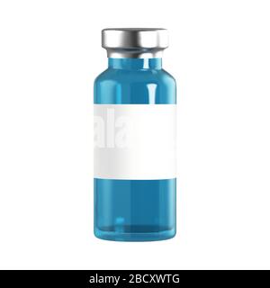 Realistic 3d glass ampoules with medicine. Vaccine injection. corona virus infection, novel coronavirus disease 2019, COVID-19,nCoV 2019. Vector Stock Vector