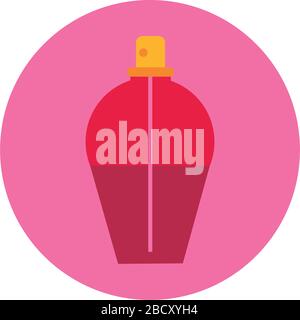 lotion fragance block and flat style icon Stock Vector