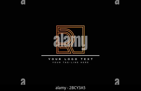 Abstract Letter R, RR Logo Design Stock Vector