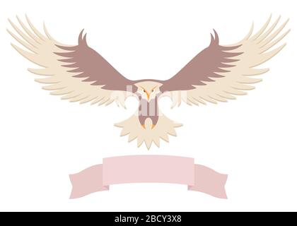 Modern simple eagle icon design Stock Vector