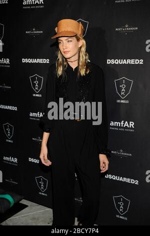 Model Alana Greszata attends amfAR Official After Party at 1OAK on