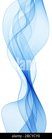 Blue abstract soft gradient color rendering, Satin futuristic beautiful smoke shadow, Modern, brigh Stock Vector