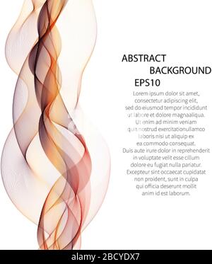 color abstract background. vector wave Stock Vector