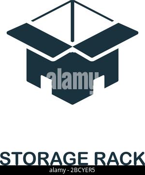 Storage Rack icon. Simple illustration from cargo collection. Creative Storage Rack icon for web design, templates, infographics and more Stock Vector