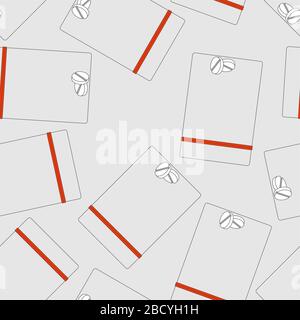 Drug Pills in Zip Lock pattern seamless. vector background Stock Vector