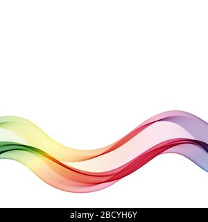 Colorful wave Abstract vector wave flow background Stock Vector