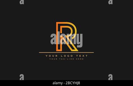 Abstract Letter R, RR Logo Design Stock Vector