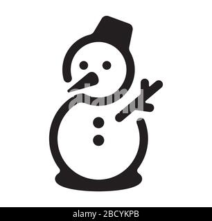 snowman / winter / christmas icon Stock Vector