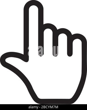 finger icon Stock Vector