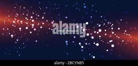Network data transmission abstract image Stock Vector