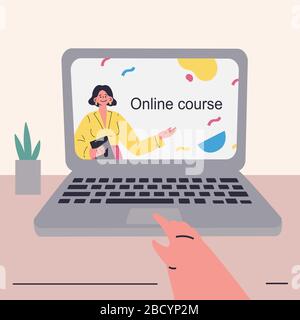Education during coronavirus quarantine Stock Vector
