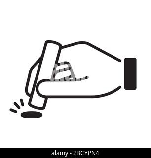 Japanese Inkan,stamp,provide a seal icon Stock Vector Image & Art - Alamy